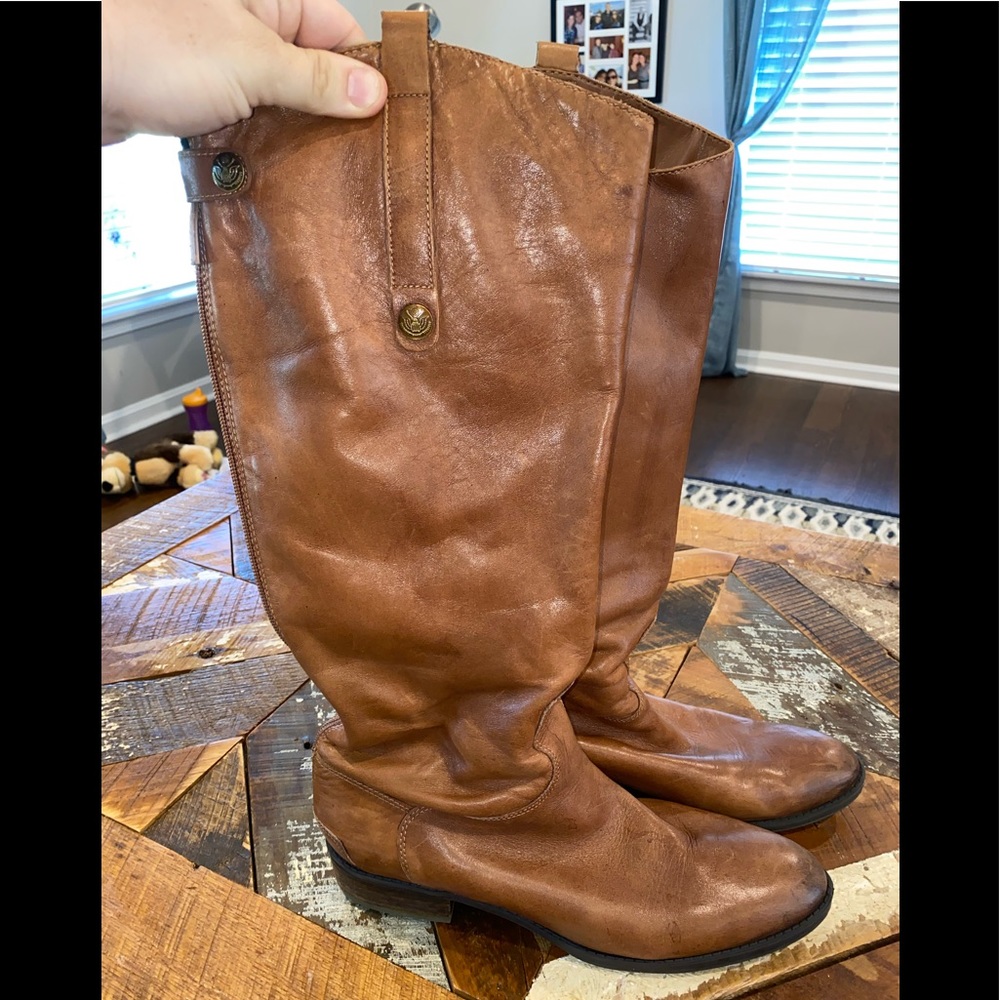 Sam Edelman cognac boots